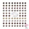 100 db 8 mm-es természetes lila-vörös turmalin gömbgyöngy, 10 m rugalmas damillal