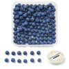 Mélykék harmónia – Lapis lazuli gyöngyszett rugalmas damillal